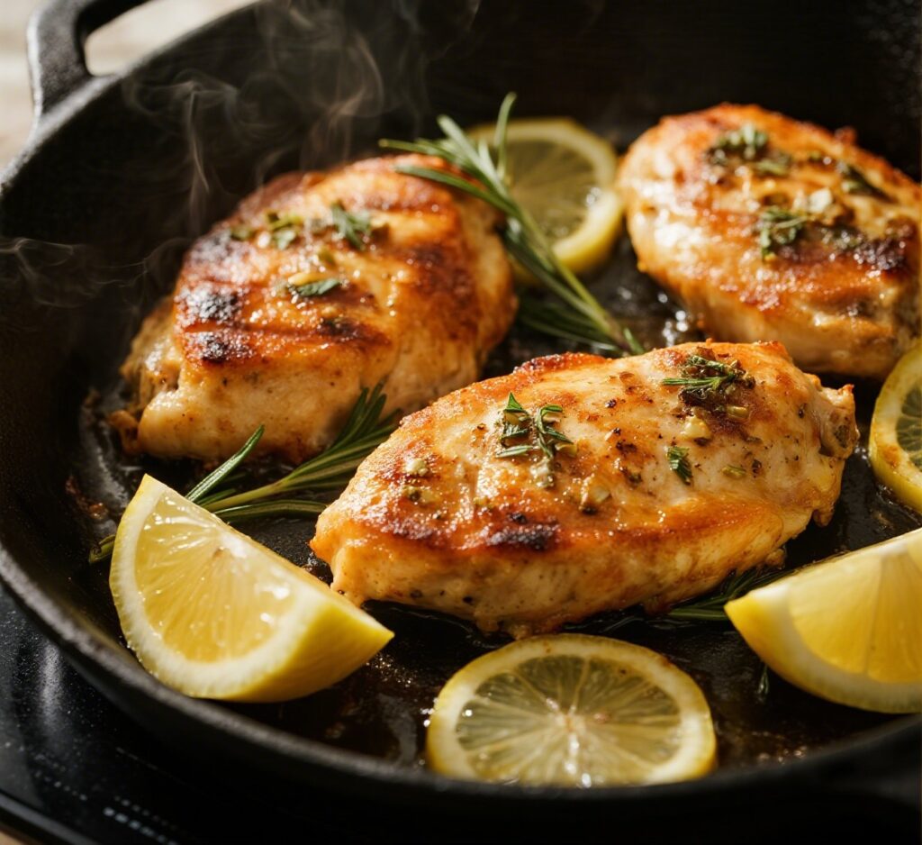 The best and yummy Juicy Lemon Garlic Chicken Recipe 7 Chicken Cutlets Cooking with Lemon and Garlic