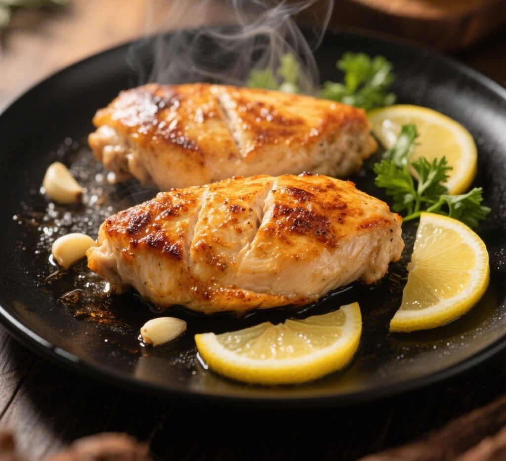 The best and yummy Juicy Lemon Garlic Chicken Recipe 8 Lemon Garlic Chicken with Veggie Pasta Salad
