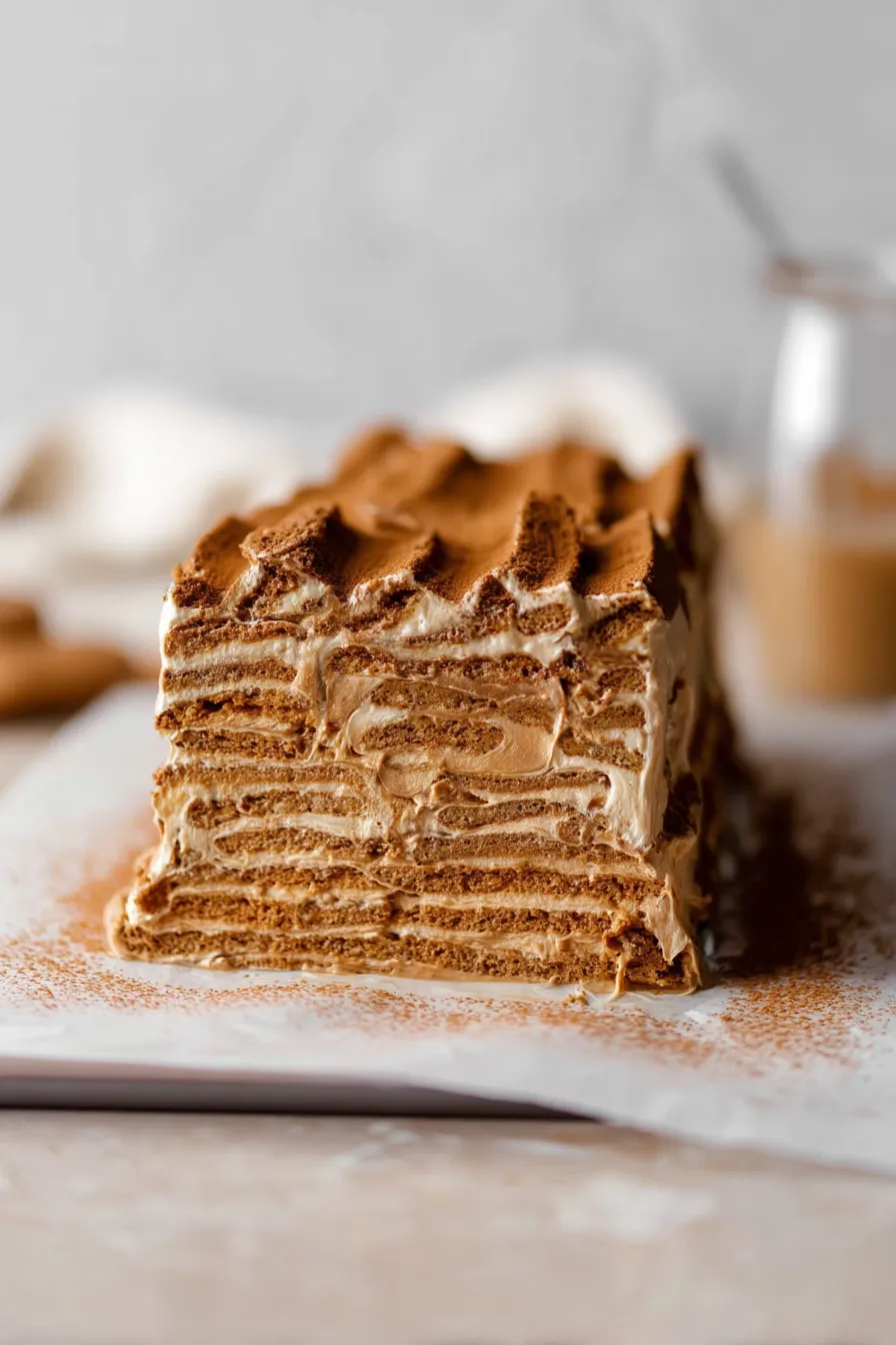 Cookie Butter Icebox Cake: A Dreamy No-Bake Delight 6 Cookie Butter Icebox Cake