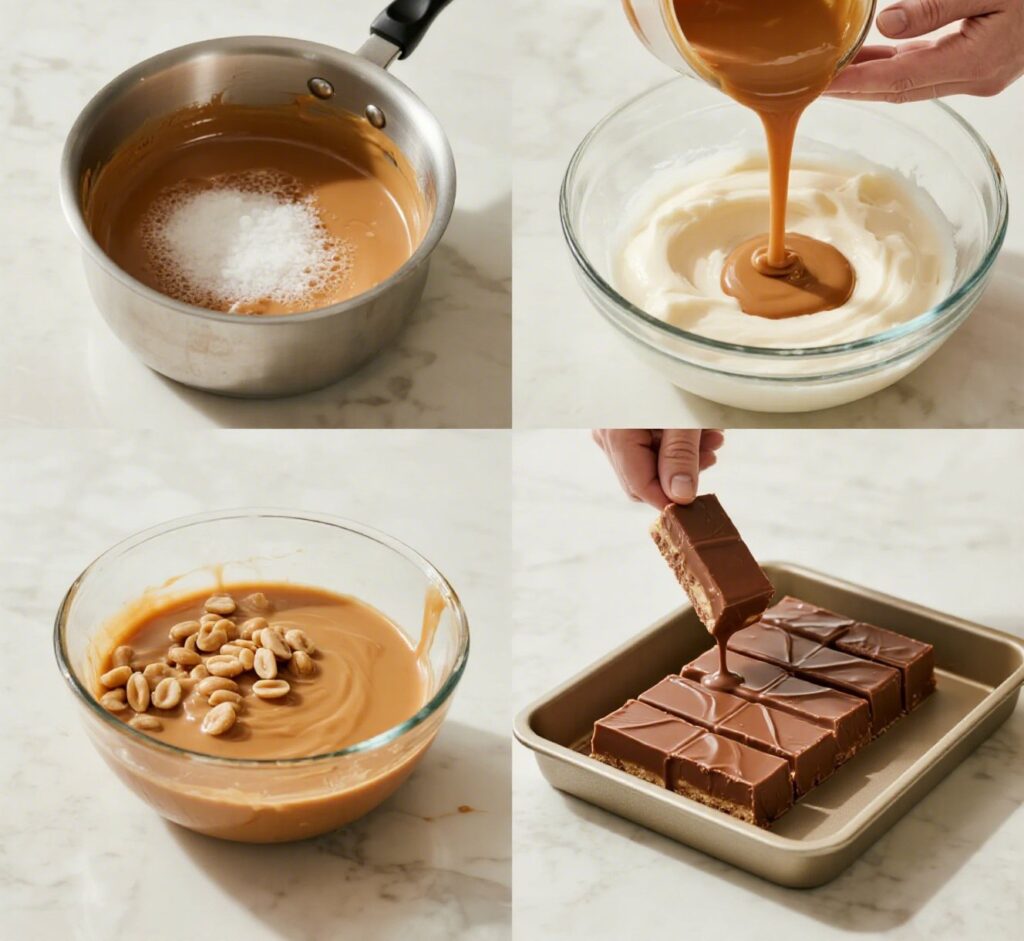 Homemade Snickers Bars: A Delicious Sweet Treat 8 homemade snickers bars step by step