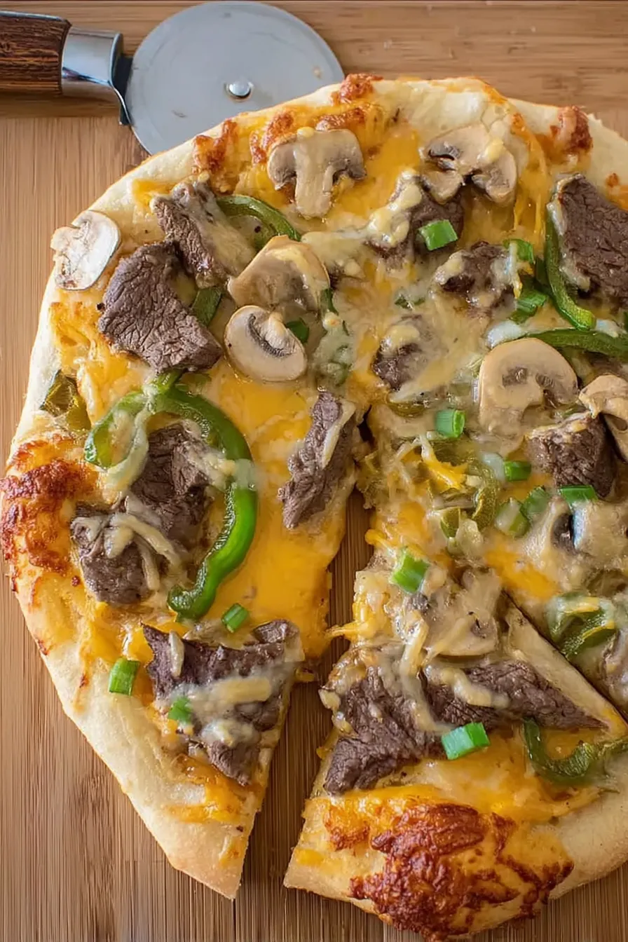 Philly Cheesesteak Pizza: A Delectable Twist on Tradition 5 Philly Cheesesteak Pizza
