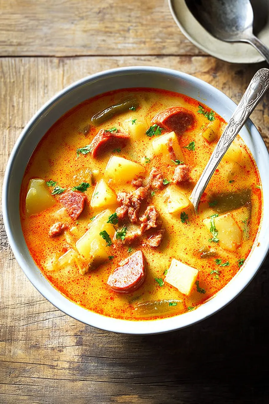 Spanish Potato Soup with Chorizo: A Savory Delight 5 Spanish potato soup with chorizo