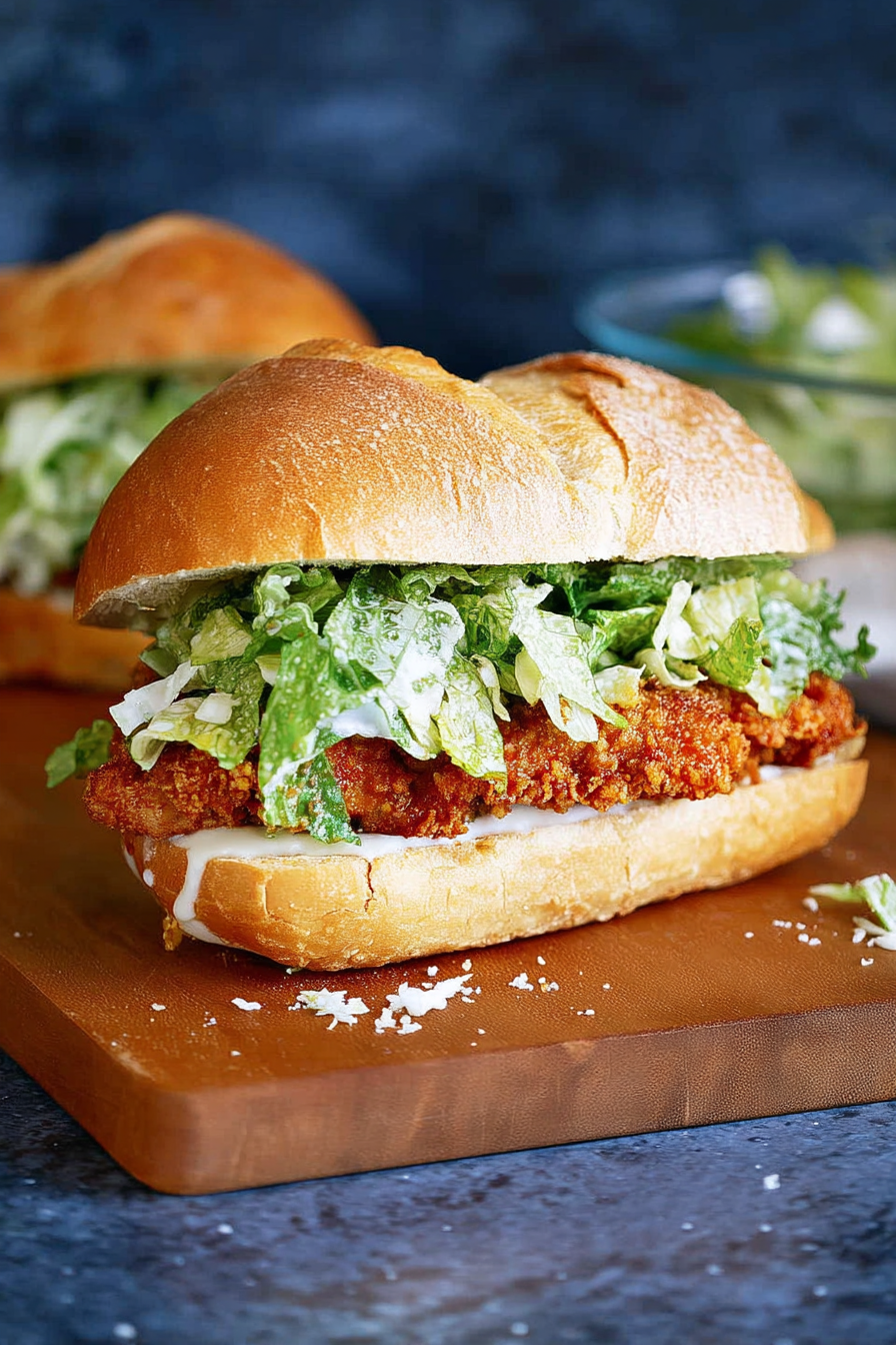 Crispy Chicken Caesar Sandwich
