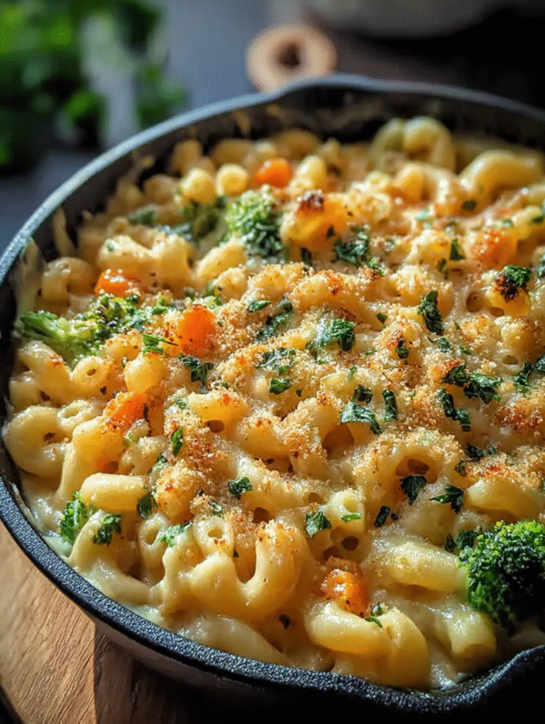 One Pot Veggie Mac and Cheese