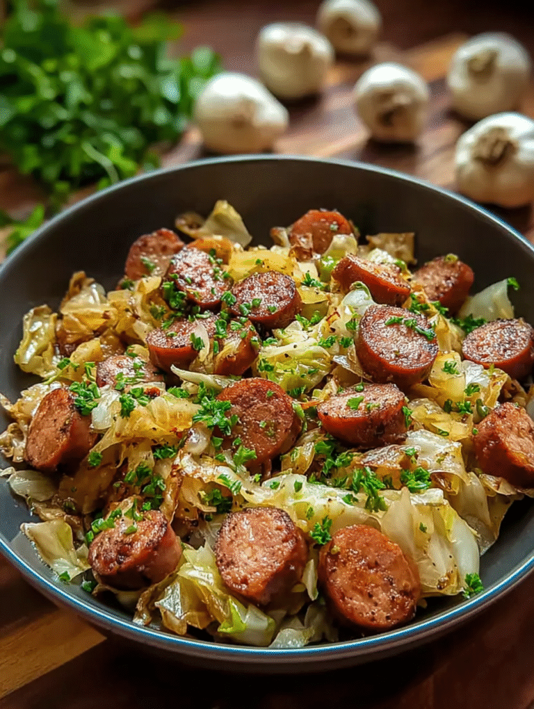 Sausage and Cabbage Stir Fry