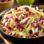 Apple Cranberry Coleslaw in a Bowl - Fresh and Colorful