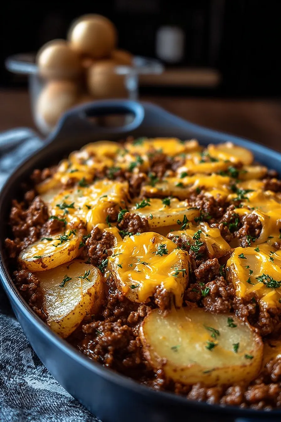 Cheesy Ground Beef and Potatoes: A Comfort Food Delight 4 Cheesy Ground Beef and Potatoes