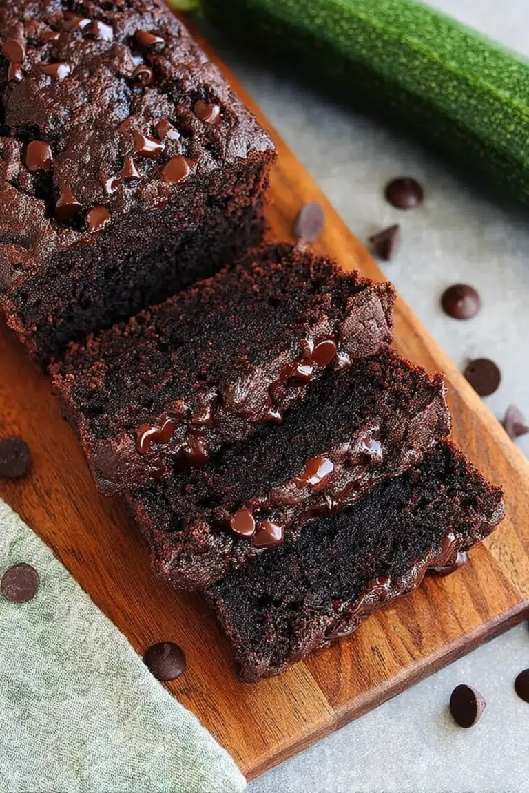 Decadent Chocolate Zucchini Bread Slice