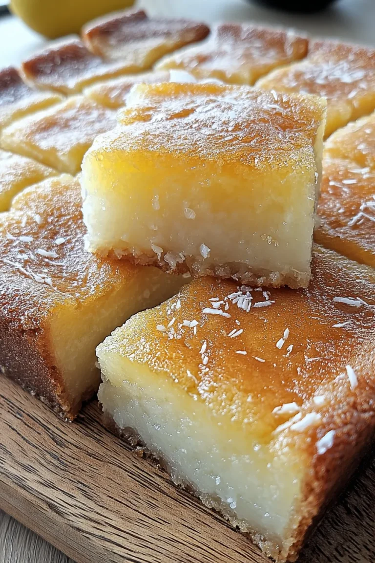 Coconut Mochi Cake Freshly Baked