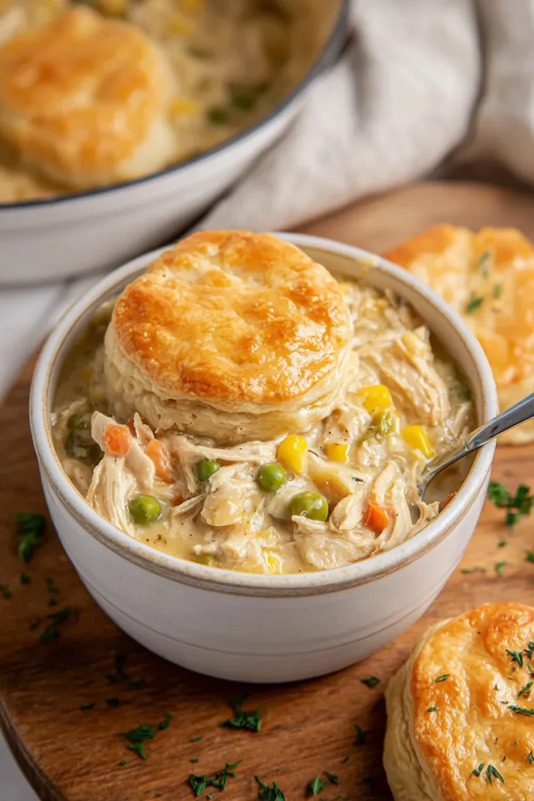Crock Pot Chicken Pot Pie Ready to Serve