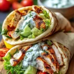 The Best Mediterranean Chicken Gyros with Creamy Feta Tzatziki Delight 5 Mediterranean Chicken Gyros with Creamy Feta Tzatziki Plated
