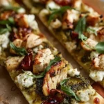 Pesto Chicken Flatbread: A Delicious Meal You’ll Love 5 Pesto Chicken Flatbread Topped with Fresh Ingredients