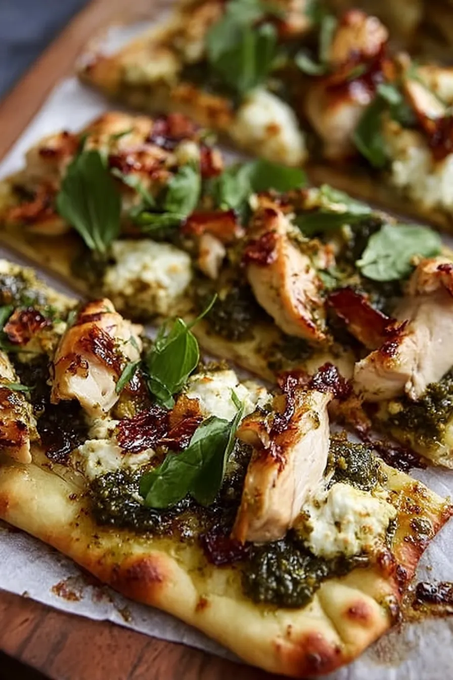 Pesto Chicken Flatbread: A Delicious Meal You’ll Love 4 Pesto Chicken Flatbread