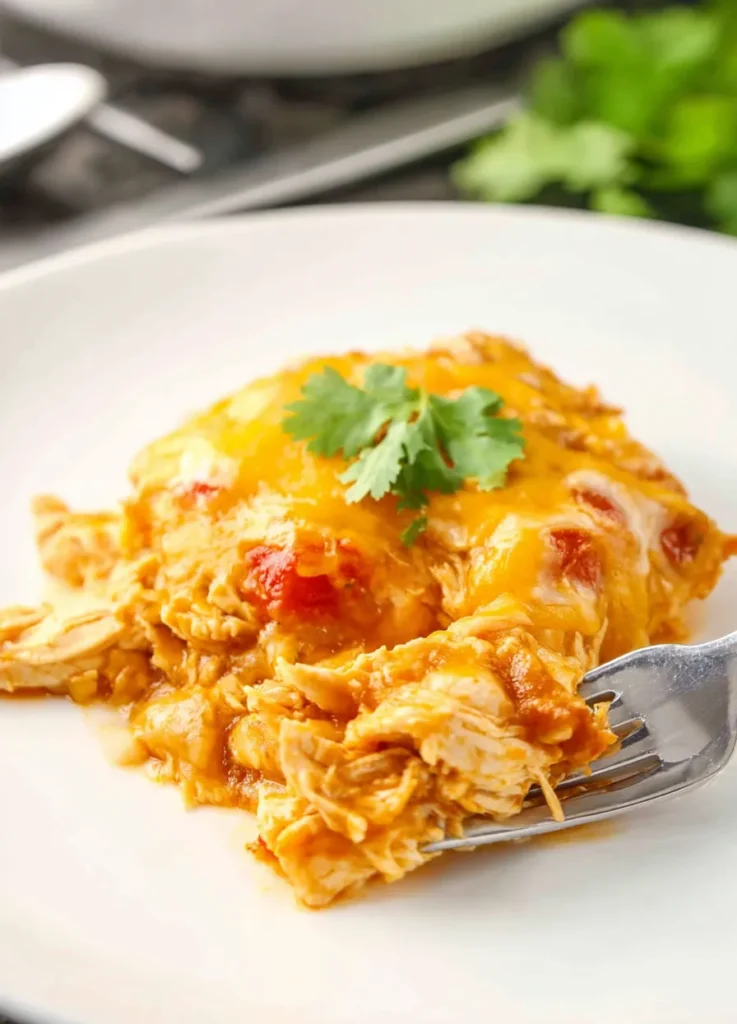 Slow Cooker Chicken Enchilada Casserole: A Flavorful Delight 5 Delicious Slow Cooker Chicken Enchilada Casserole Plated
