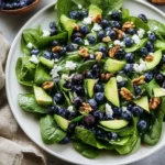 Spinach Blueberry Salad: A Refreshing Delight for Health Lovers 5 "Vibrant Spinach Blueberry Salad with Fresh Ingredients"