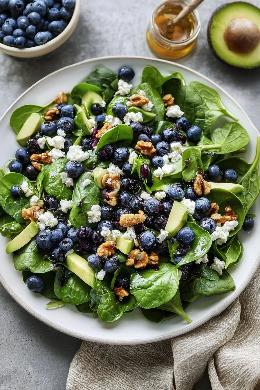Spinach Blueberry Salad: A Refreshing Delight for Health Lovers 4 Spinach Blueberry Salad
