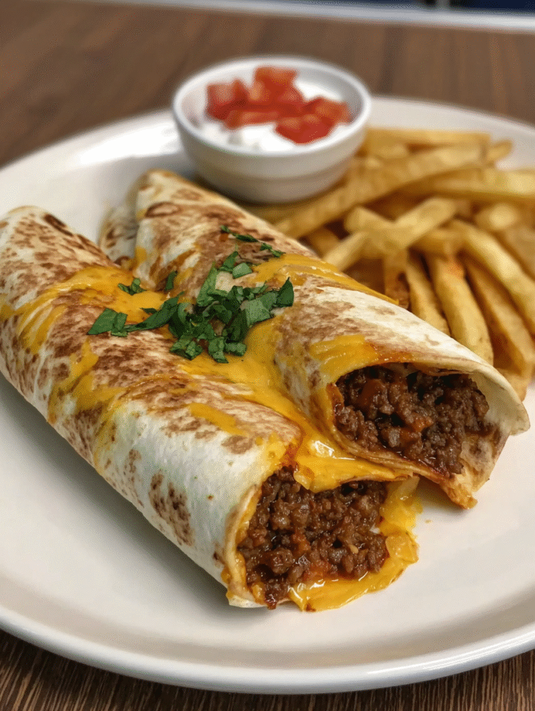 Cheesy Beef Burritos with Fries: Best 7 Flavor Hacks 6 Cheesy Beef Burritos with Fries