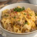 Cheesy Ground Turkey Pasta