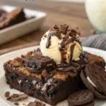 Fudgy Oreo Brownie