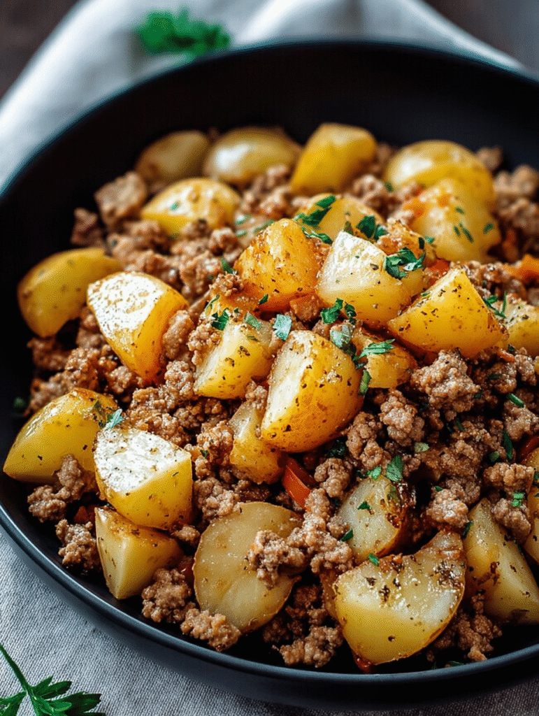Ground Turkey with Potatoes