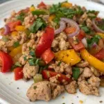 Ground turkey and peppers
