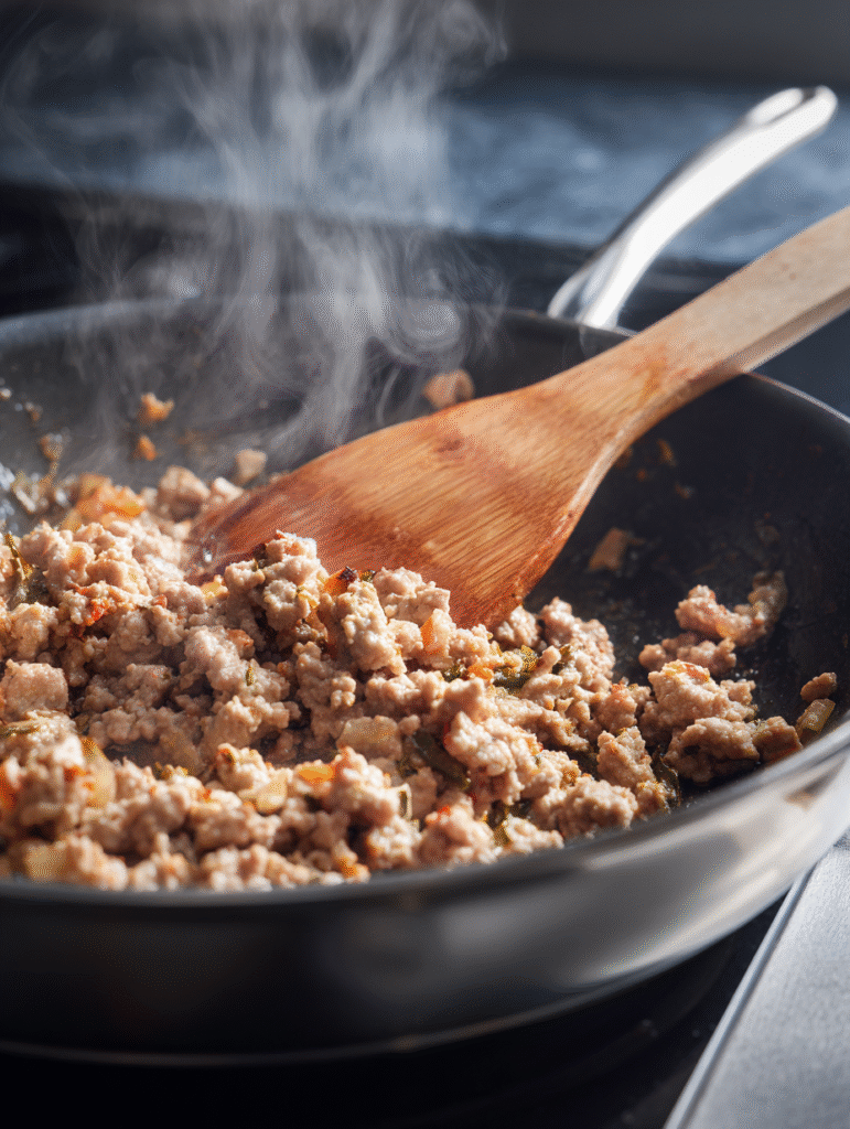 Ground turkey and peppers: The Easy Dinners 5 Ground turkey and peppers