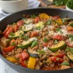 Italian Ground Turkey and Veggie Skillet