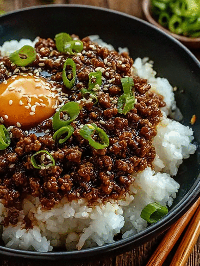 Korean Ground Beef Bowl