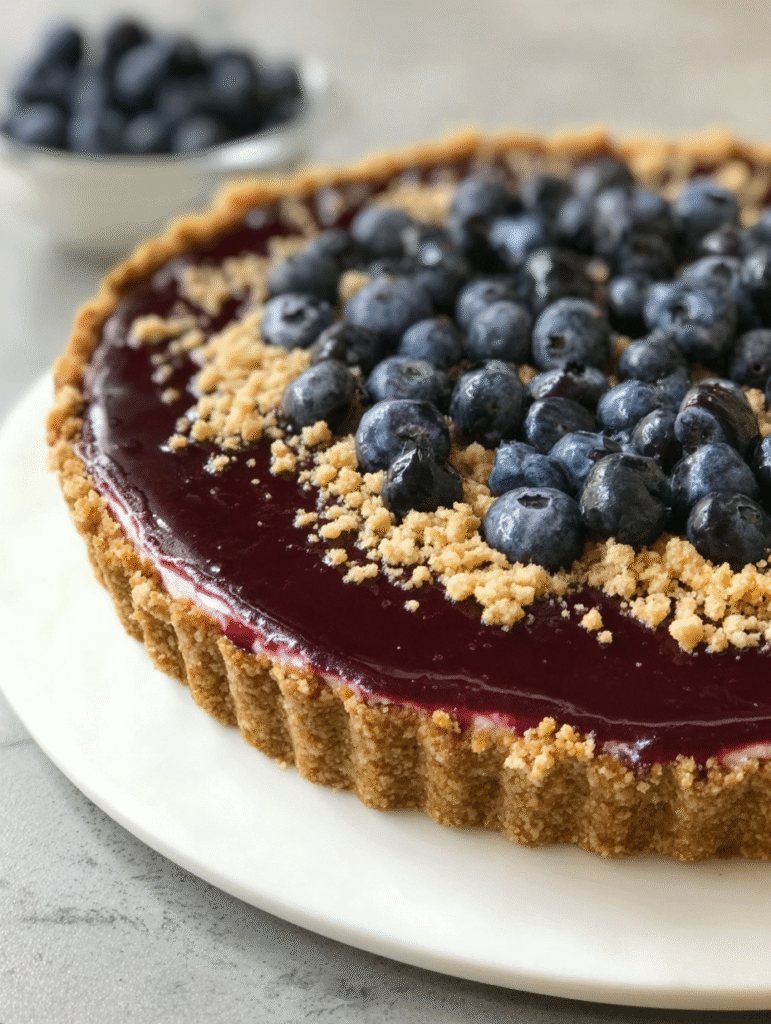 No Bake Blueberry Pie
