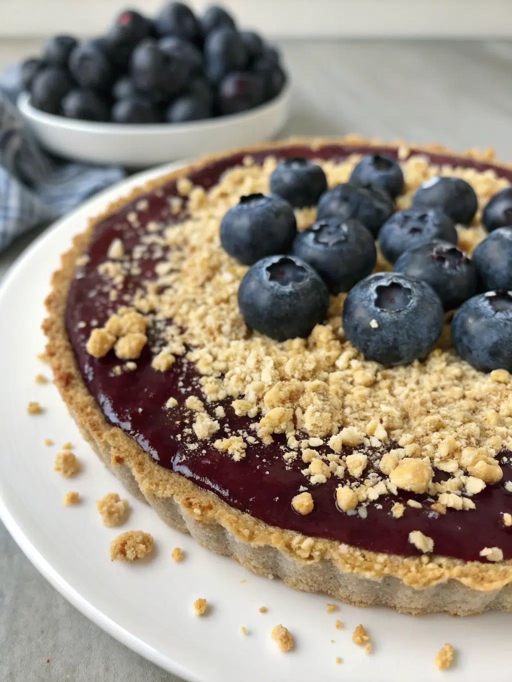No Bake Blueberry Pie