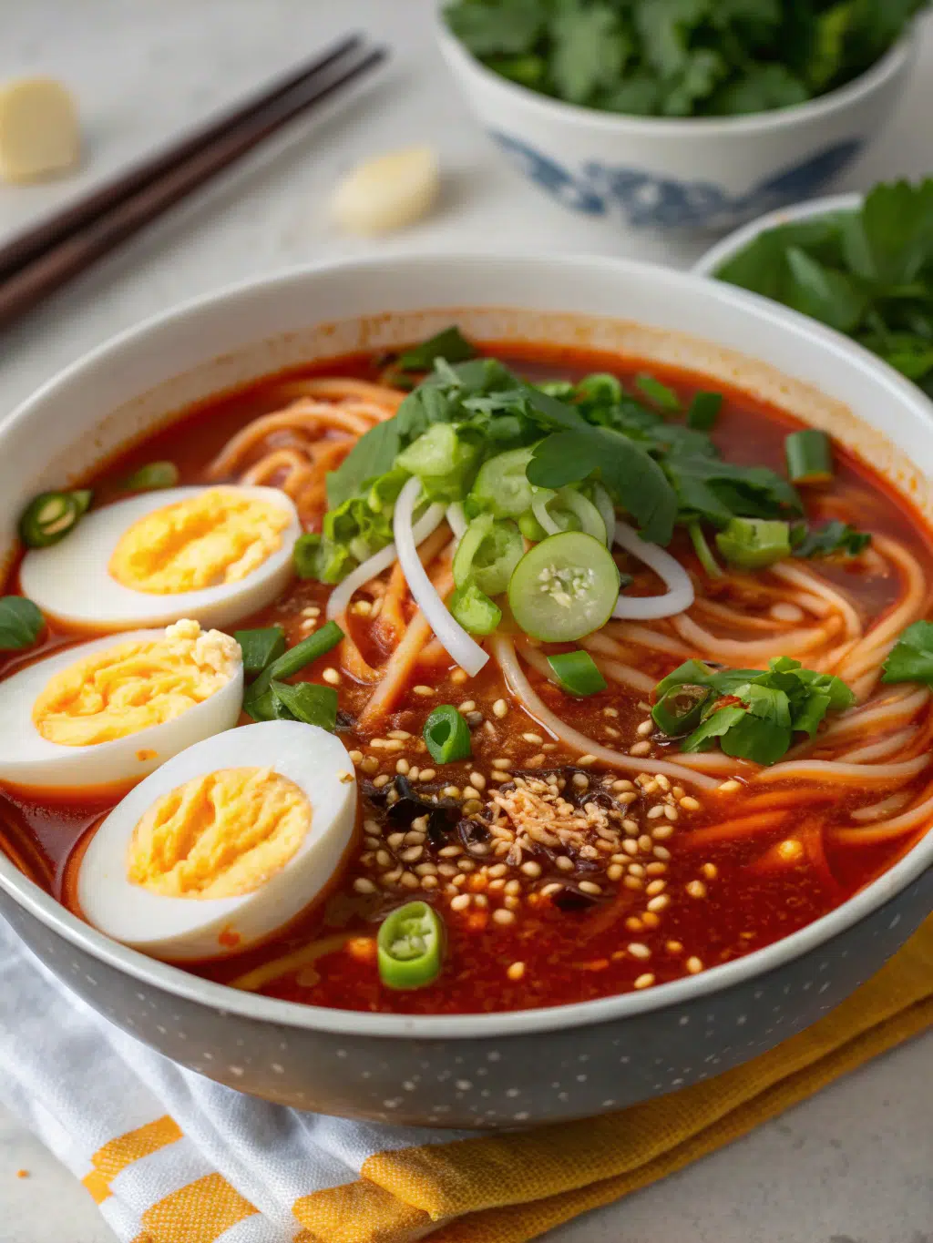 Spicy Gochujang Noodle Soup