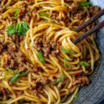 Hamburger Stew: A Comforting Family Favorite 5 Asian Ground Beef Noodles Bowl – Delicious Recipe
