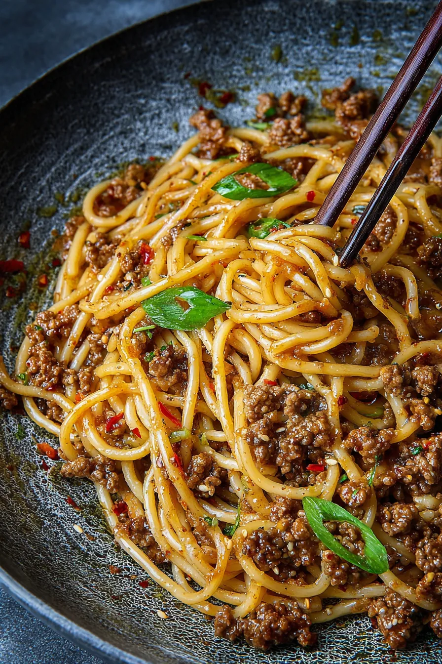 Asian Ground Beef Noodles: A Delicious Dinner Delight 4 Asian Ground Beef Noodles