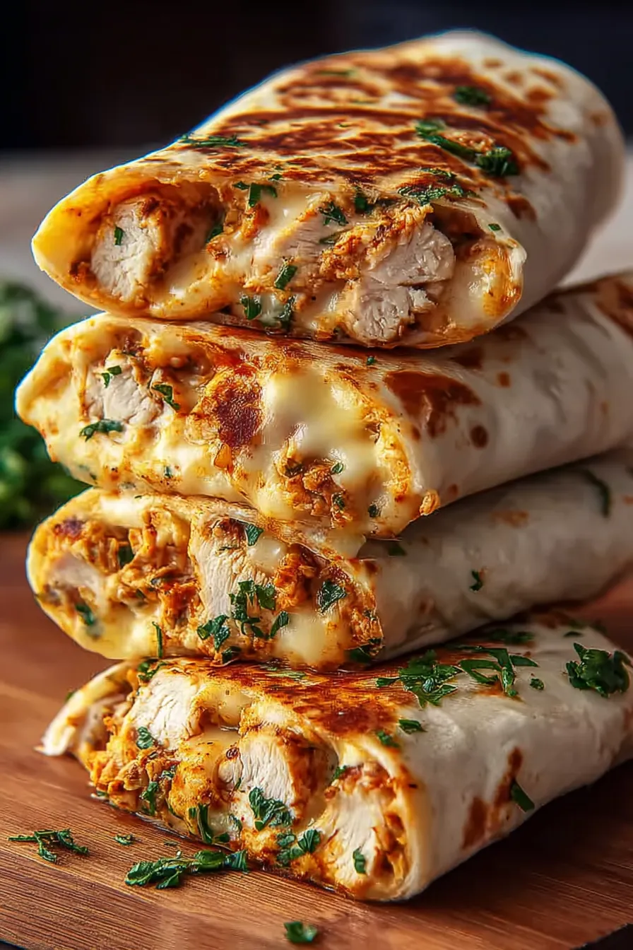 Cheesy Garlic Chicken Wraps: A Flavorful Delight Under 30 Minutes 6 Cheesy Garlic Chicken Wraps