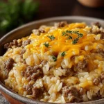 Cheesy Hamburger Rice Casserole: A Comforting Delight 5 Cheesy Hamburger Rice Casserole Freshly Baked