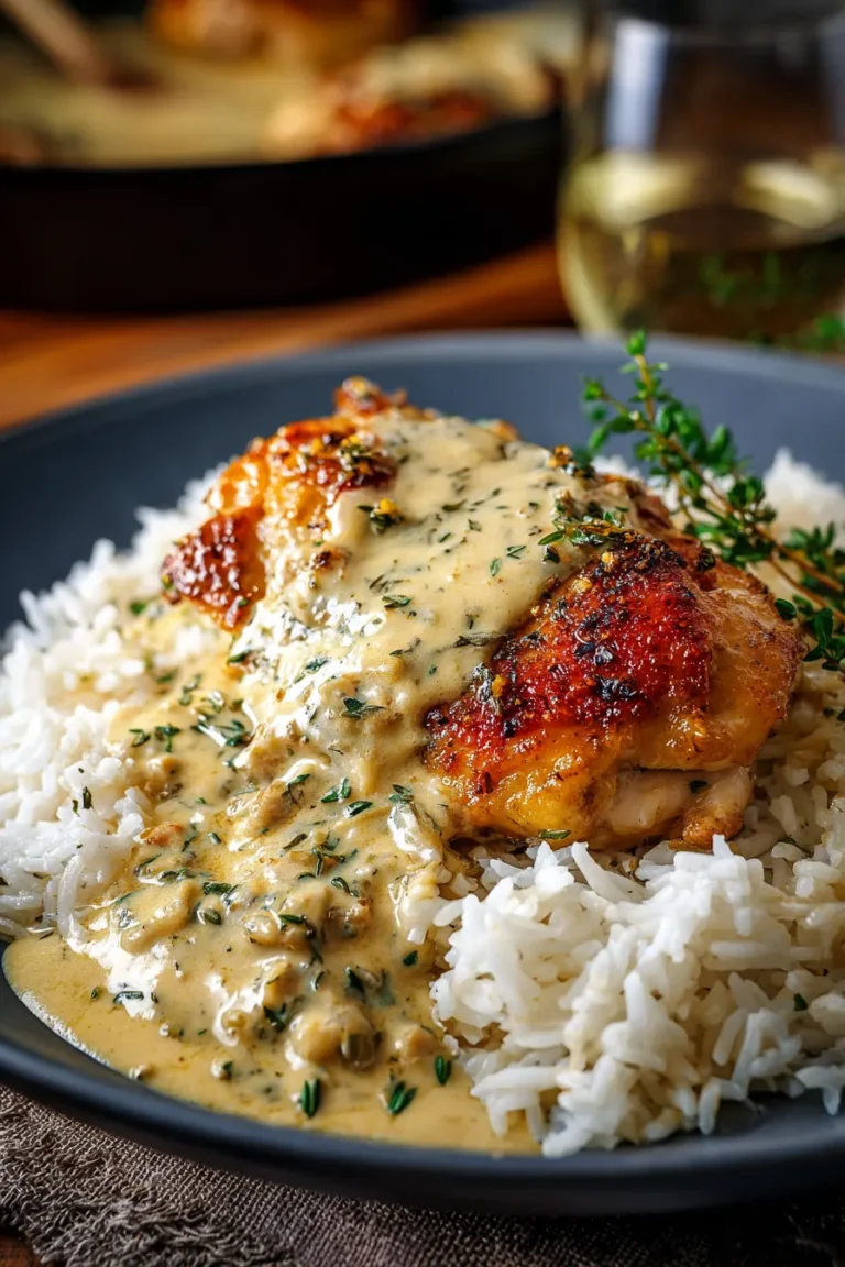 Creamy Smothered Chicken And Rice - Delicious Comfort Food