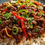 Crispy Chilli Beef Rice: A Stunning Dinner Delight 8 Crispy Chilli Beef Rice Plated for Dinner