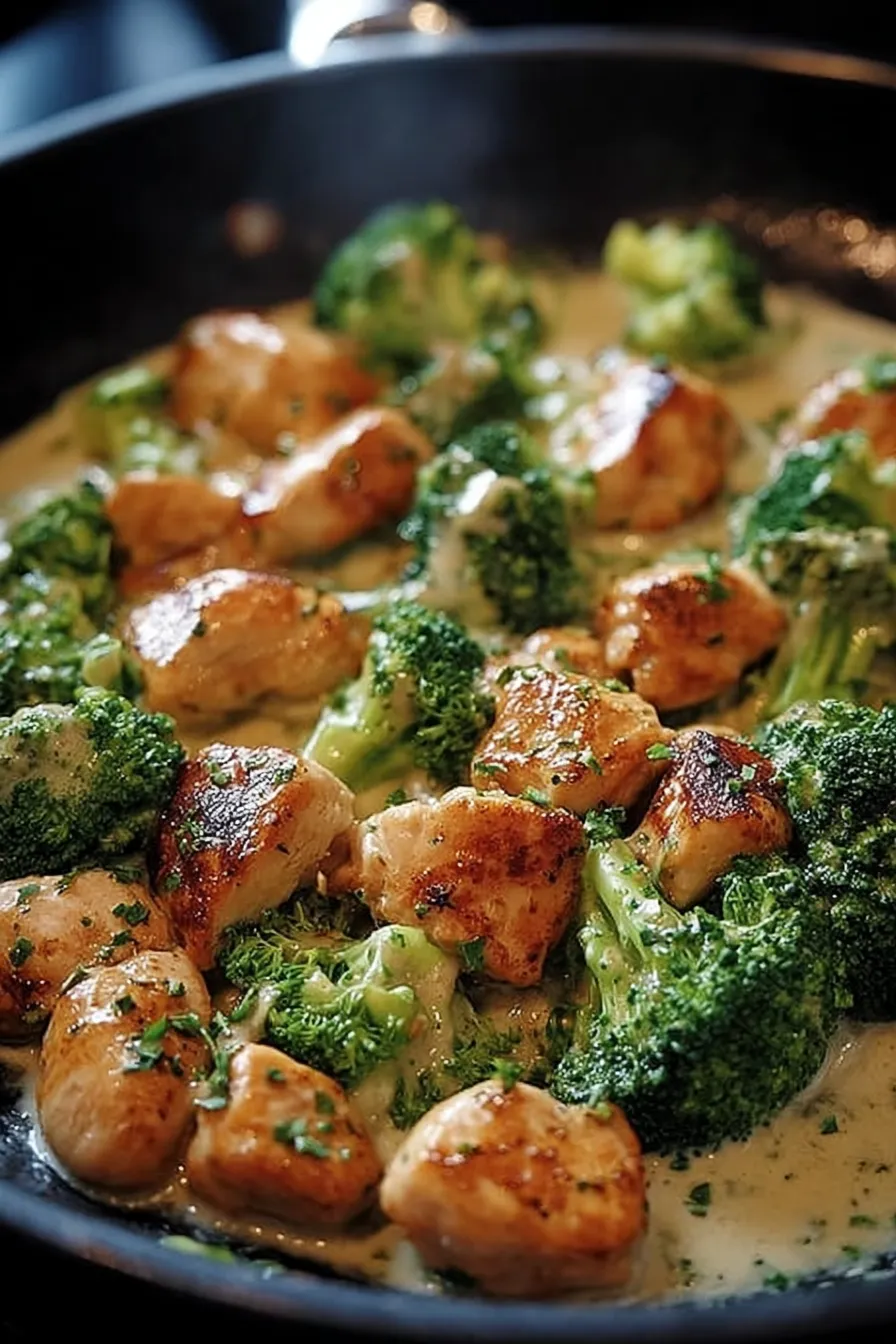 Garlic Chicken and Broccoli Skillet: A Quick Dinner Idea