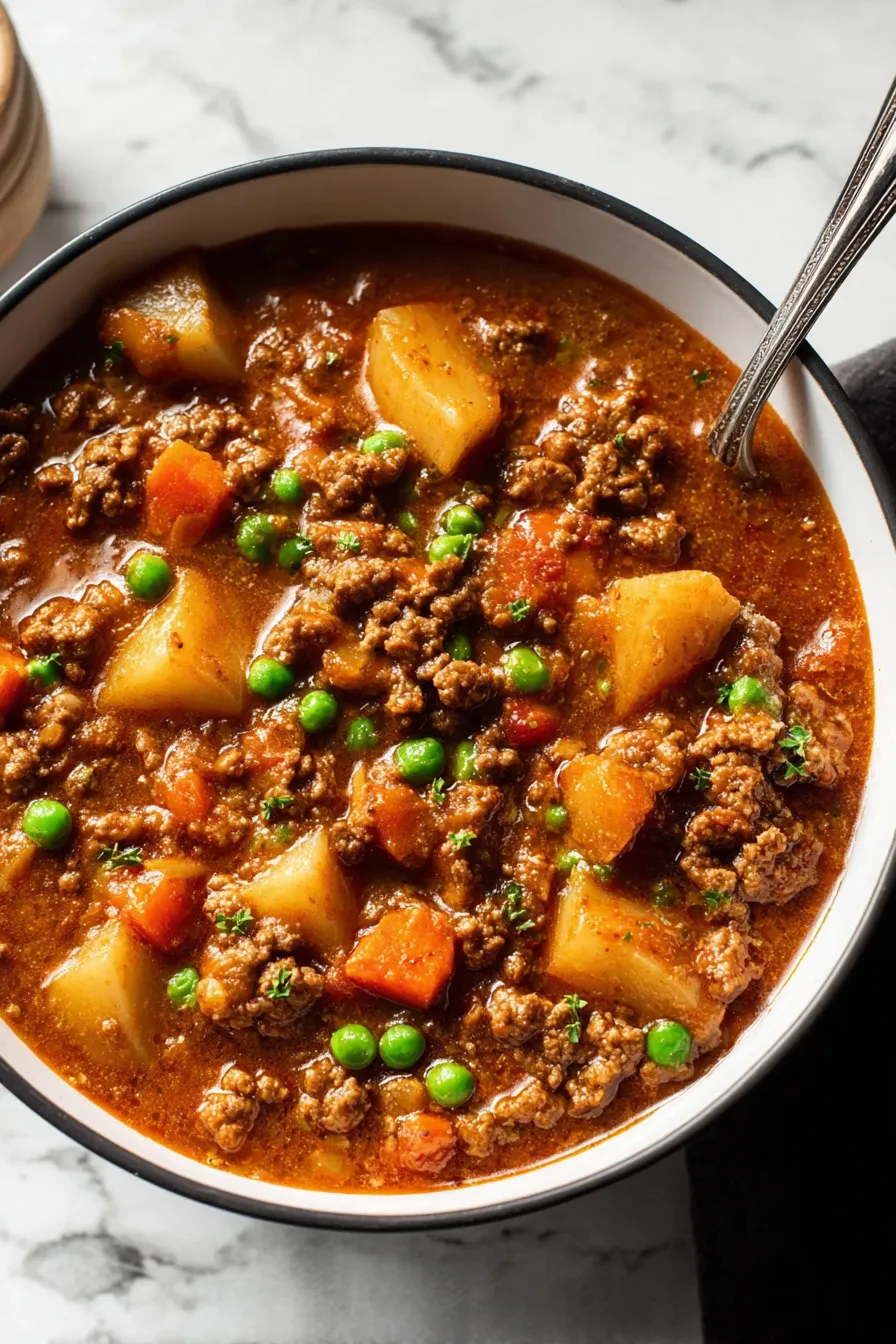Hamburger Stew: A Comforting Family Favorite 4 Hamburger Stew