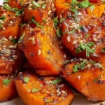 Honey Chili Smashed Sweet Potatoes: A Flavor Explosion! 8 Honey Chili Smashed Sweet Potatoes Plated Delight