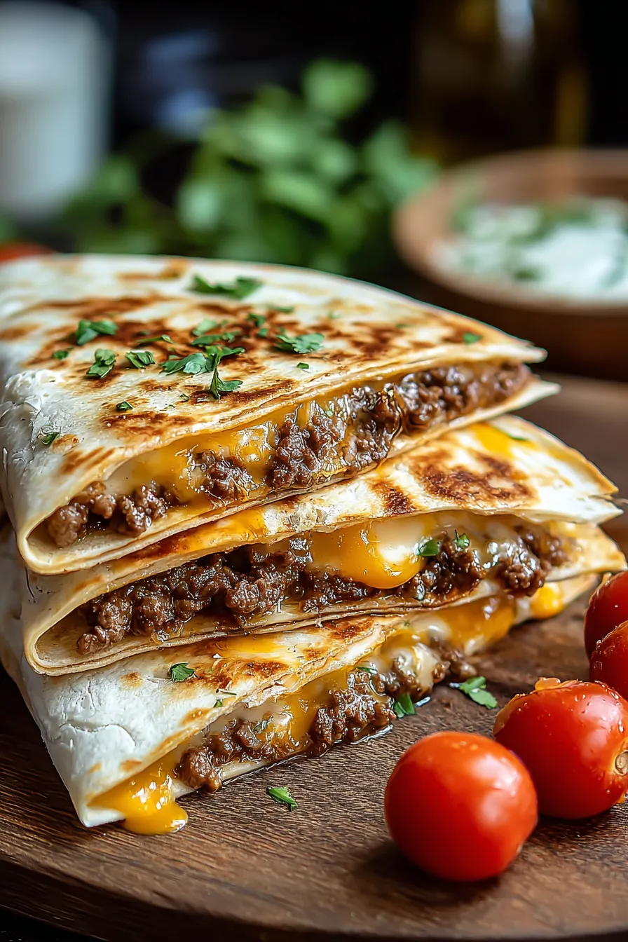 Scrumptious Smashburger Quesadillas Ready to Devour