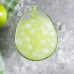 Sour Green Apple and Lime Soda in a Glass