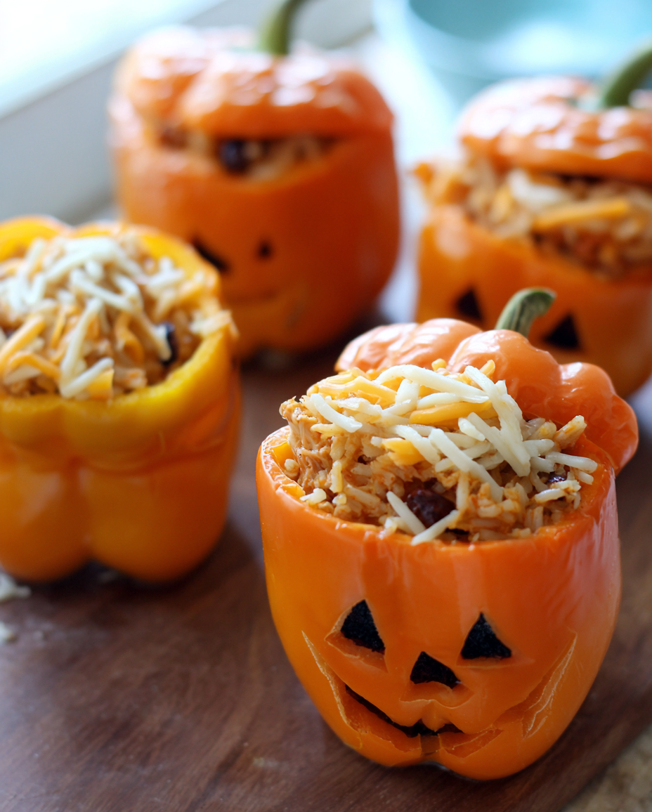 Easy Shredded Chicken and Rice Stuffed Peppers: A Comforting Family Favorite 6 Shredded Chicken and Rice Stuffed Peppers 2 e1760999880659