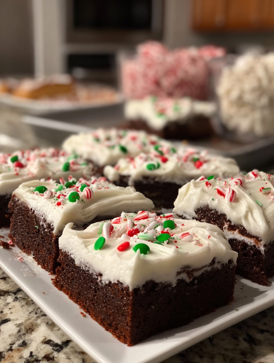 Easy Frosted Christmas Brownies: Rich & Festive Delight 6 Frosted Christmas Brownies