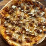 Hot Sausage Feta Honey Pizza