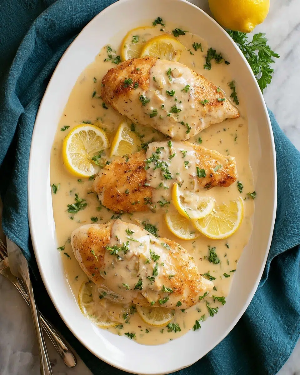 Zesty Creamy Lemon Romano Chicken Recipe