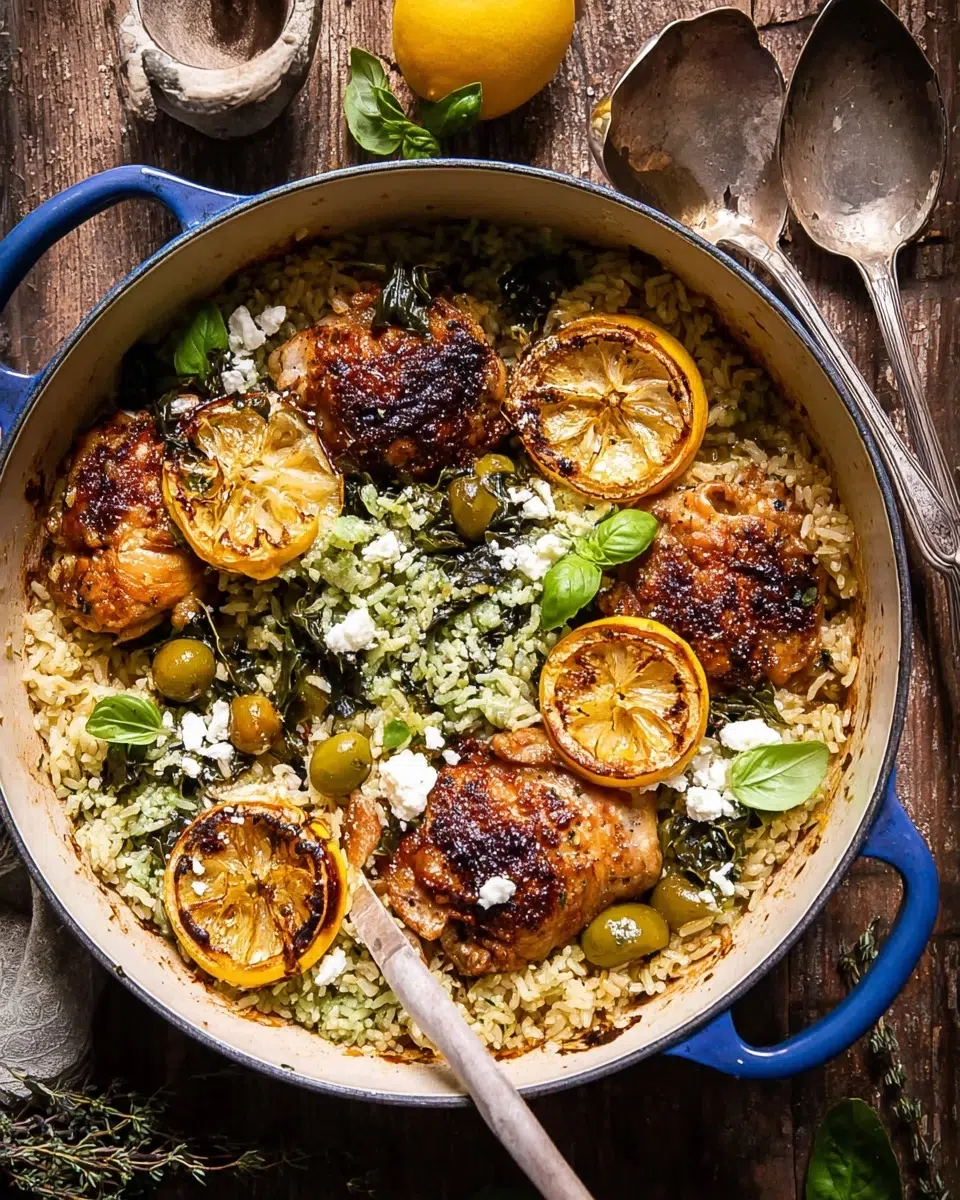 Zesty Greek Lemon Chicken and Rice Recipe